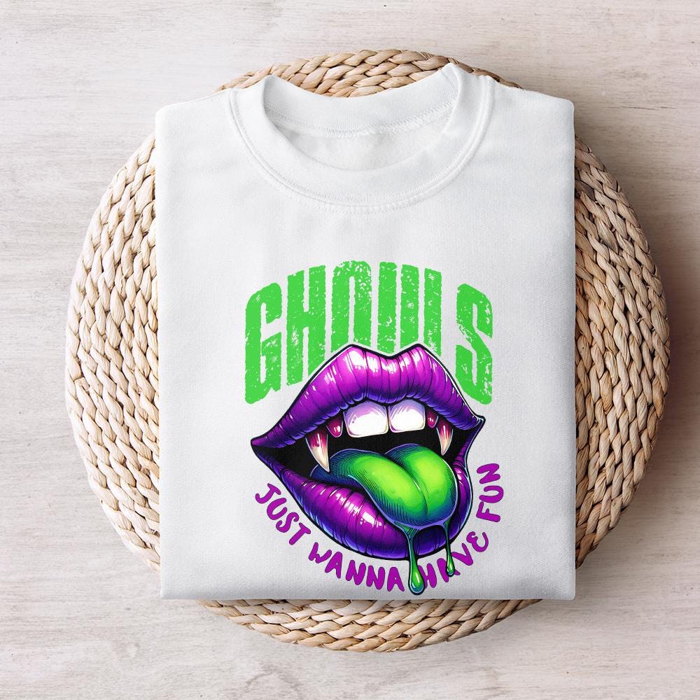 Ghouls Just Wanna Have Fun Halloween PNG, Spooky Season Digital Download