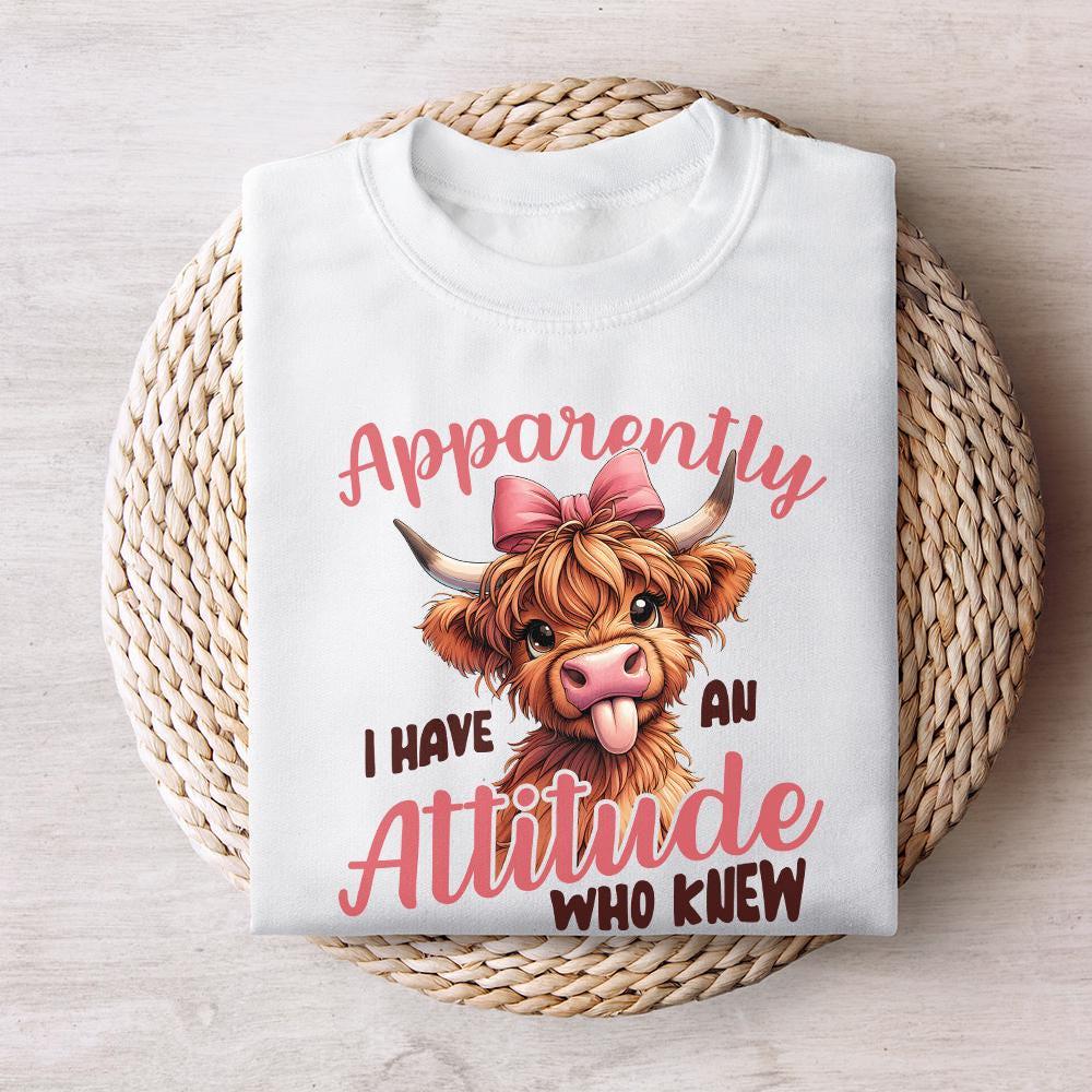 Highland Cow Png Sublimation Printable, Funny Cows Png - 300 DPI Design