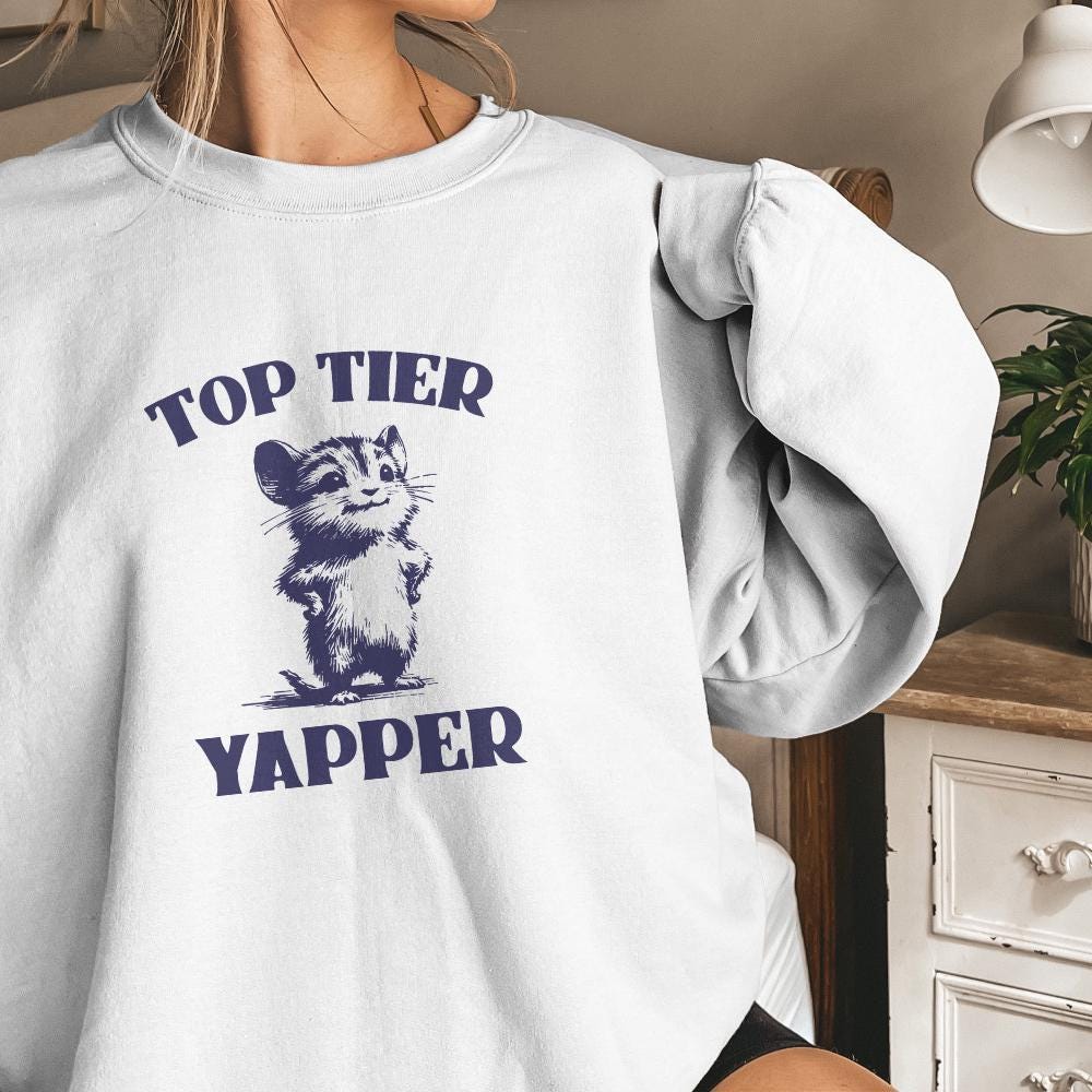 Top Tier Yapper PNG, Dank Meme Png - 300 DPI Design for T-Shirt