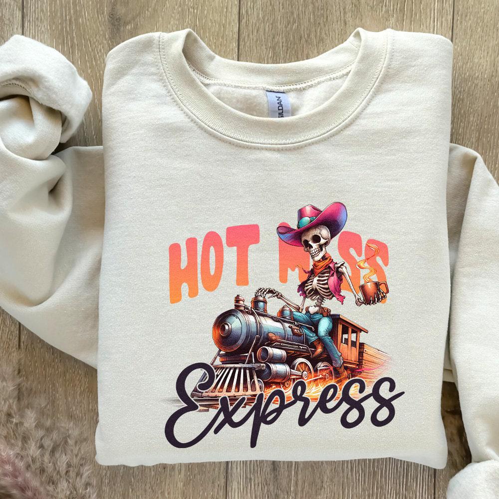 Hot Mess Express PNG, Mental Health PNG - 300 DPI Design for T-Shirt