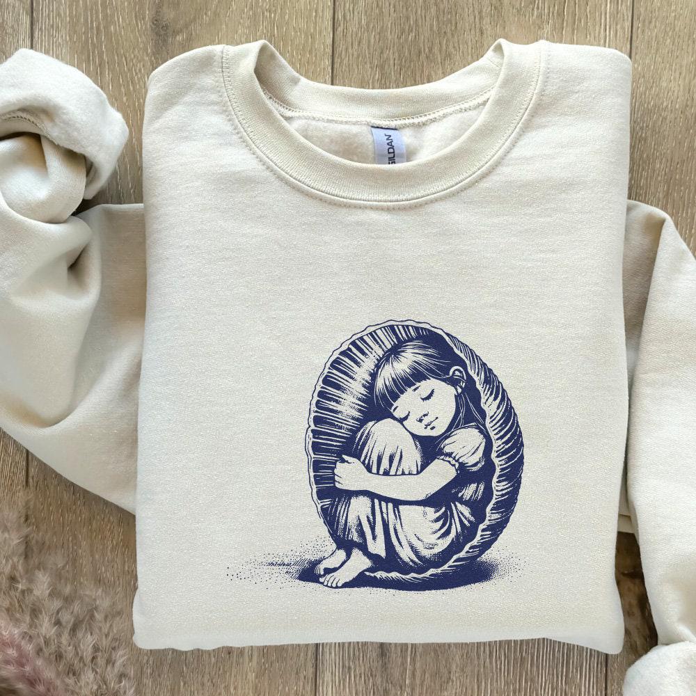 Sleepy Child Png, Cocoon Png - 300 DPI Design for T-Shirt