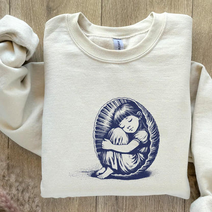 Sleepy Child Png, Cocoon Png - 300 DPI Design for T-Shirt