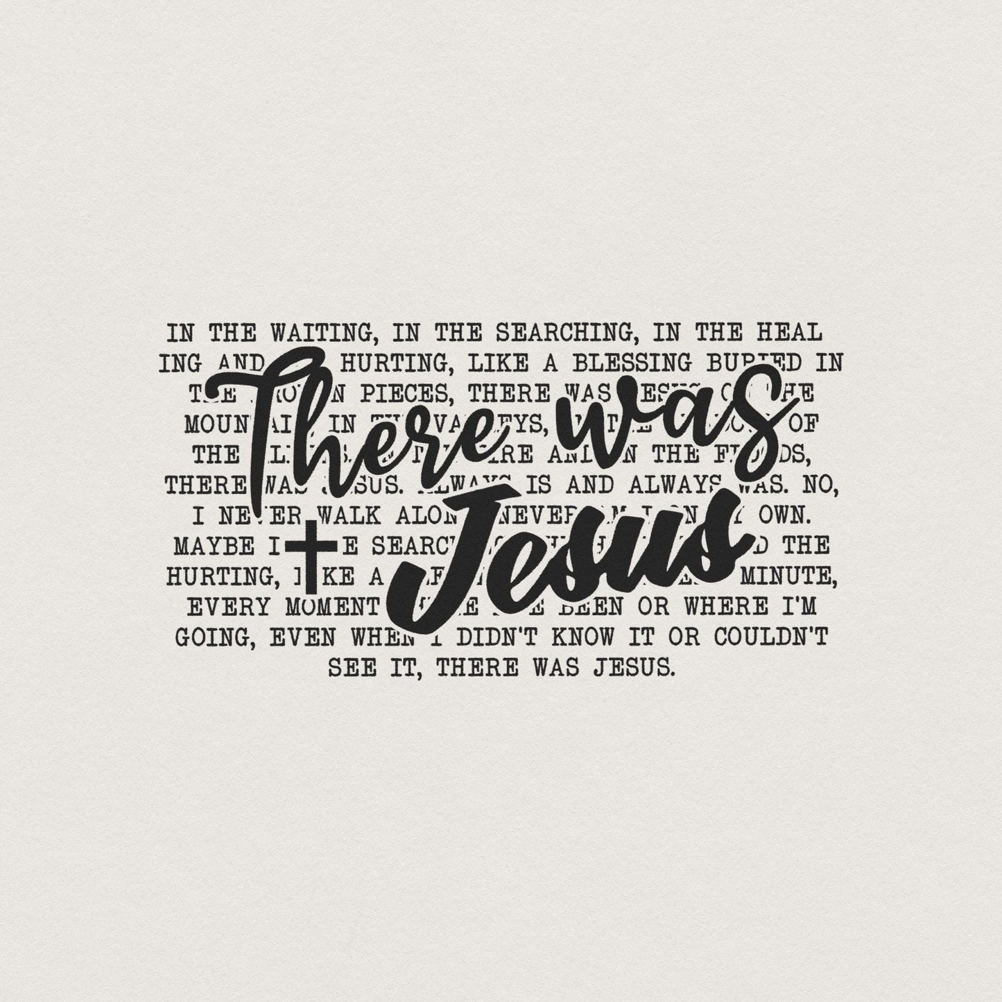 There was Jesus PNG Sublimation, Digital Design - 300 DPI Design for
