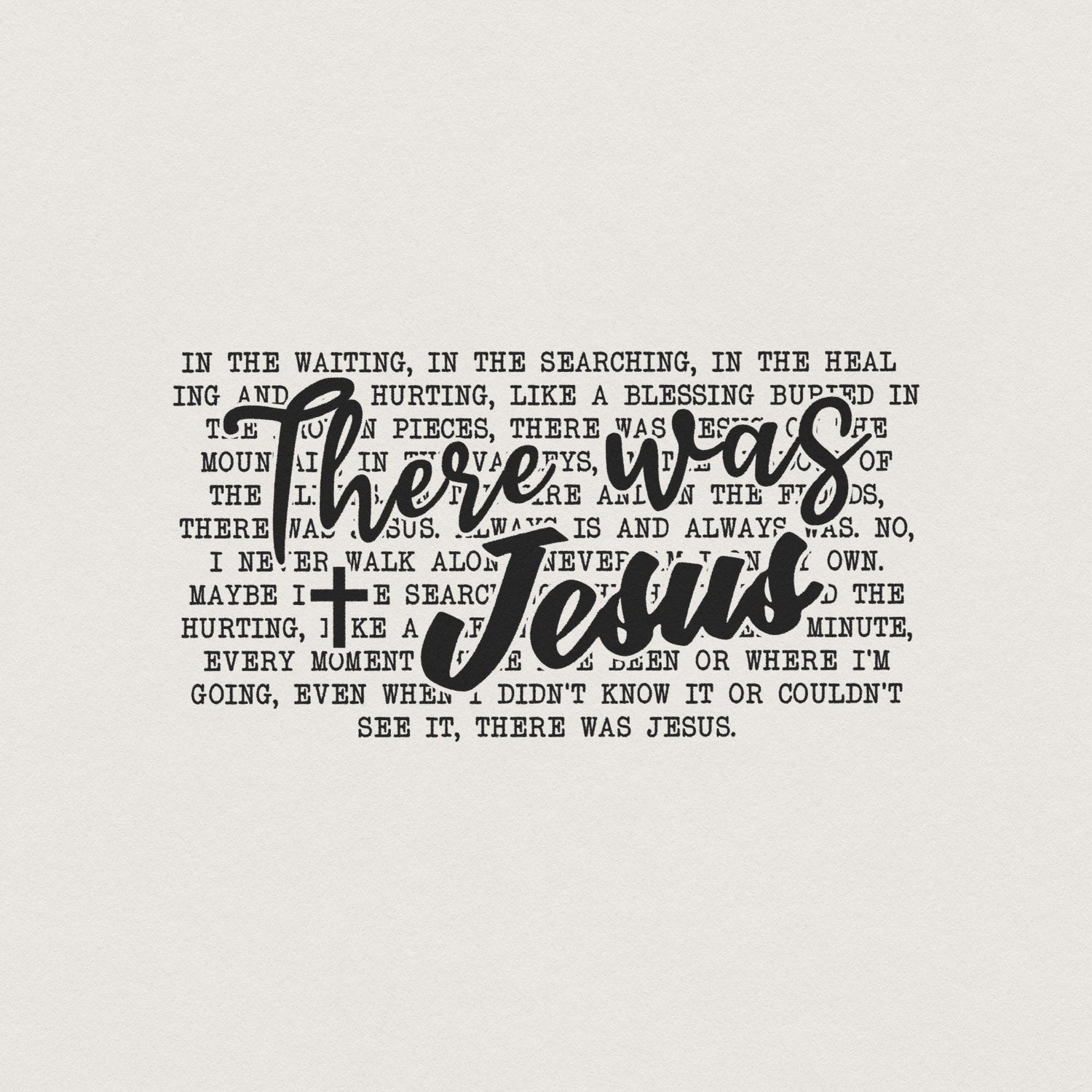 There was Jesus PNG Sublimation, Digital Design - 300 DPI Design for