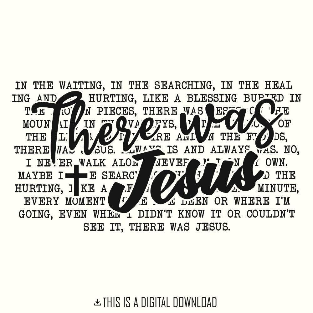 There was Jesus PNG Sublimation, Digital Design - 300 DPI Design for