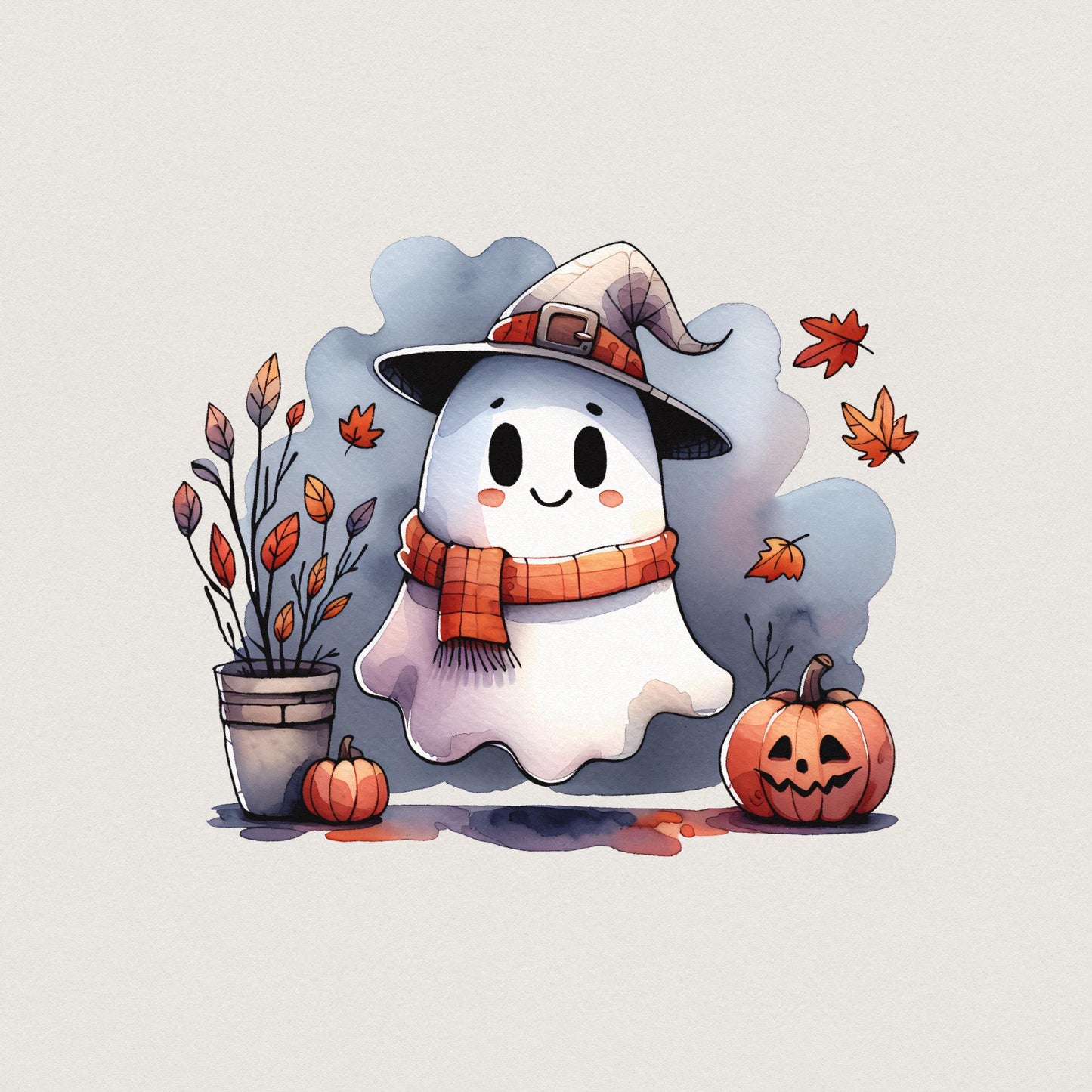 Cute Ghost Png, Halloween Png - 300 DPI Design for T-Shirt