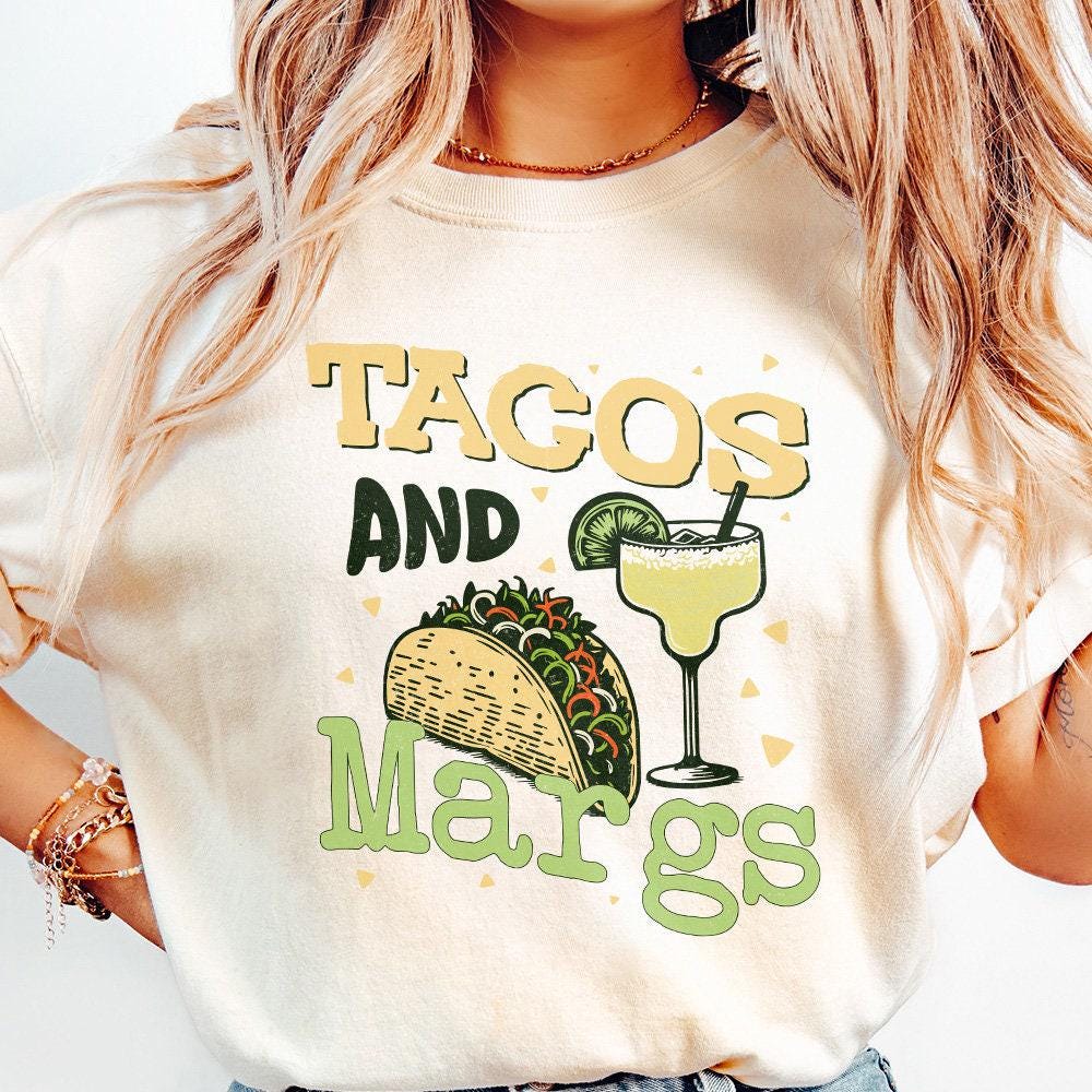 Tacos and Margs, Margarita - 300 DPI Design for T-Shirt