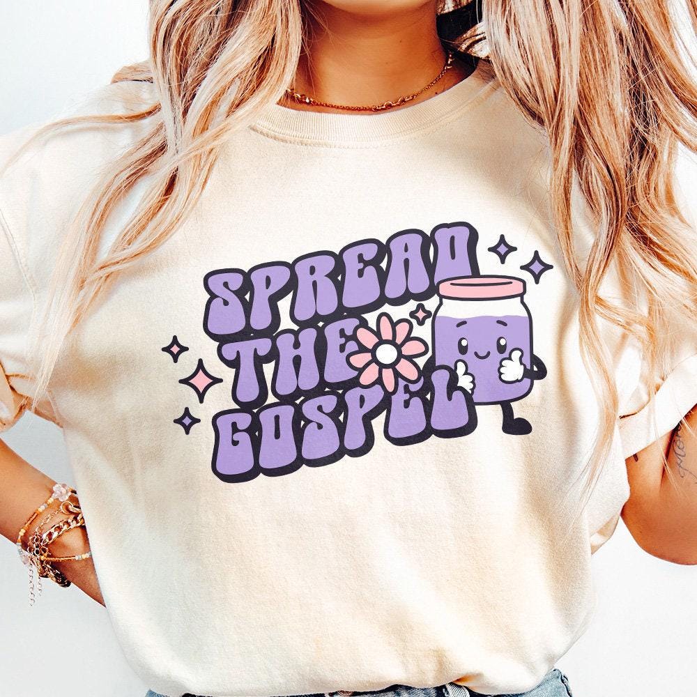 Spread the Gospel, Retro Christian PNG - 300 DPI Design for T-Shirt