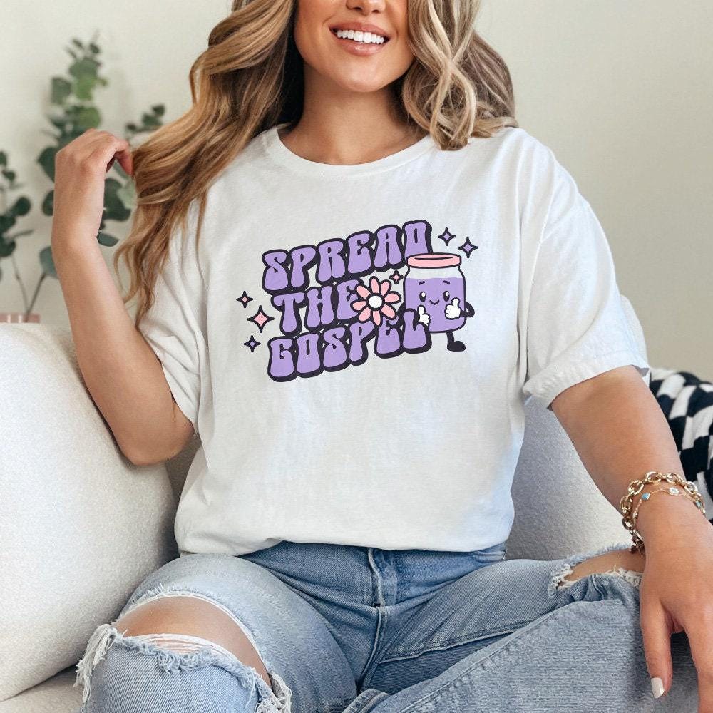 Spread the Gospel, Retro Christian PNG - 300 DPI Design for T-Shirt