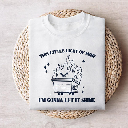 Dumpster Fire Clipart, This Little Light of Mine PNG - 300 DPI Design for