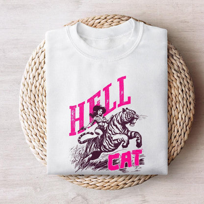 Hell Cat PNG, Cowgirl Tiger png - 300 DPI Design for T-Shirt