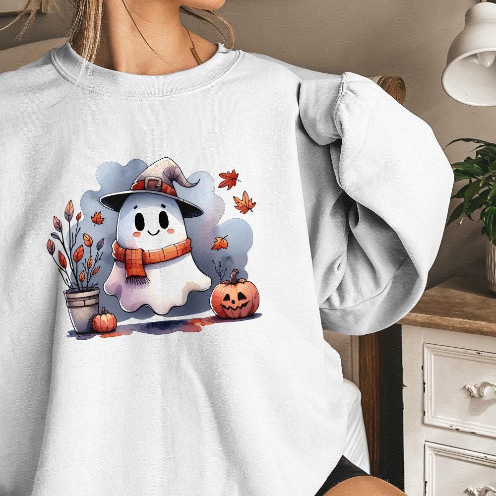 Cute Ghost Png, Halloween Png - 300 DPI Design for T-Shirt