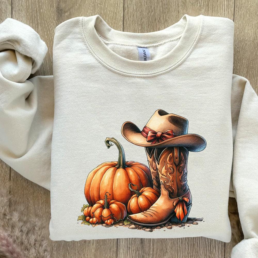 Howdy Pumpkin Png, Halloween Png - 300 DPI Design for T-Shirt