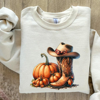 Howdy Pumpkin Png, Halloween Png - 300 DPI Design for T-Shirt