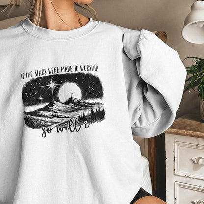 If the Stars Were Made to Worship Png, Christian Svg - 300 DPI Design for