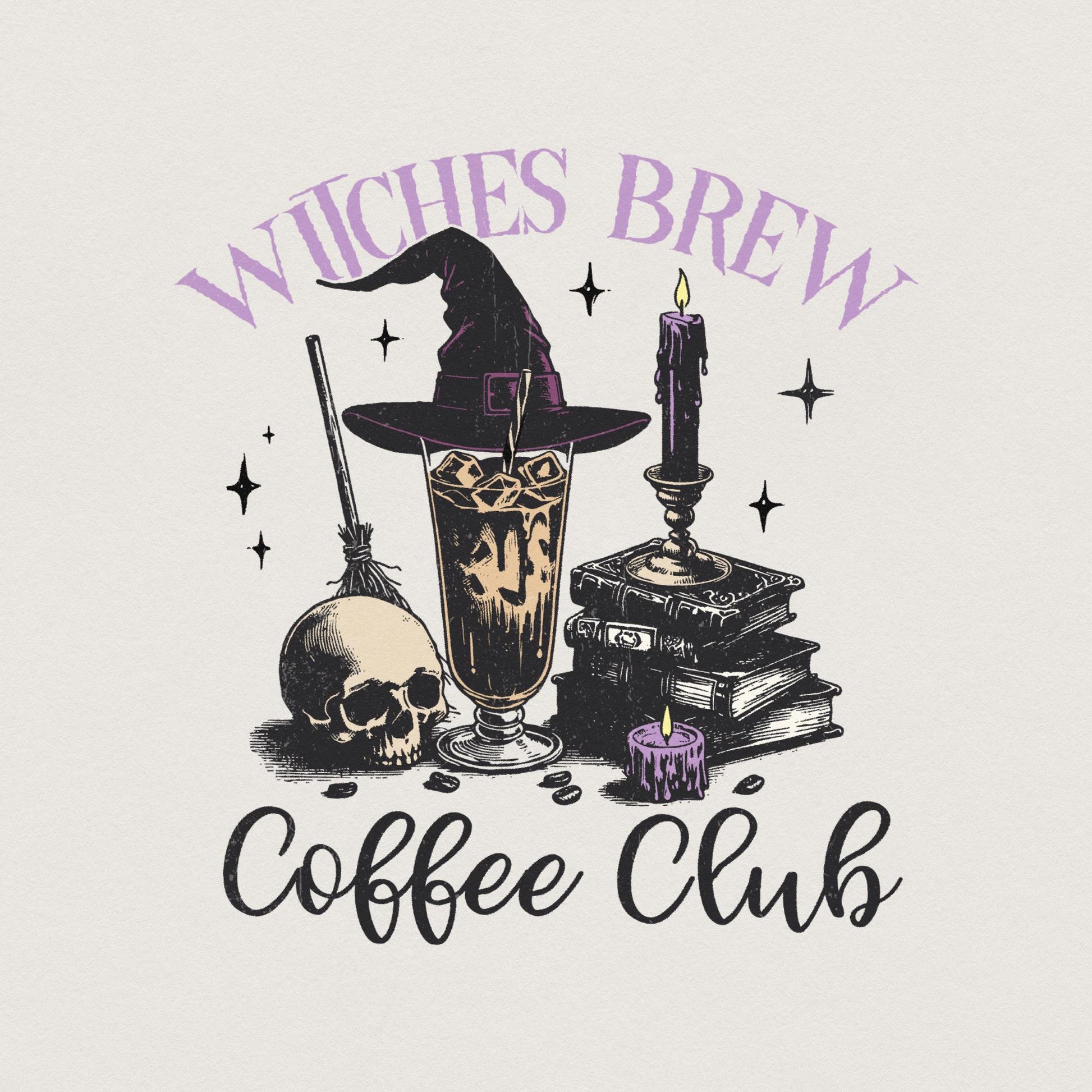 Witches Brew PNG, Halloween Coffee Png - 300 DPI Design for T-Shirt