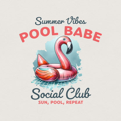 Cute Pool Babe PNG, Summer Sublimation Design - 300 DPI Design for T-Shirt