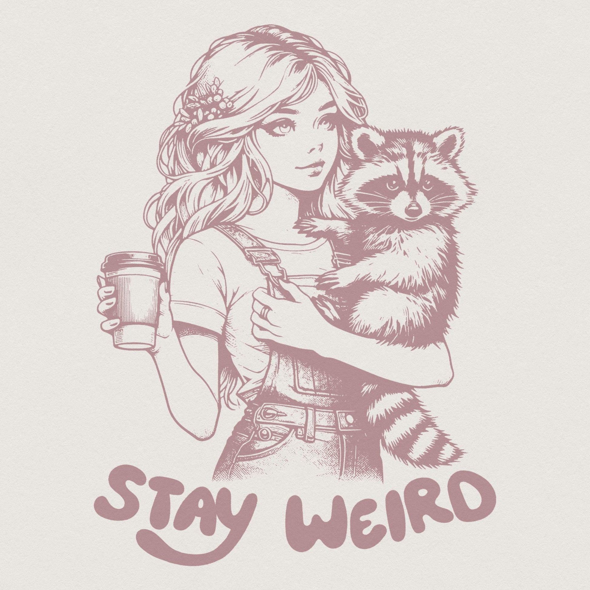 Stay Weird Png, Mental Health Funny - 300 DPI Design for T-Shirt