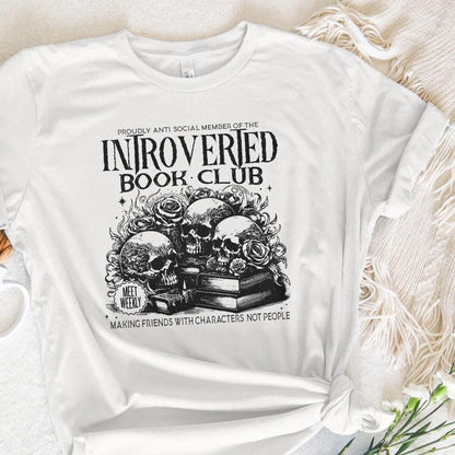 Introverted Book Lover Png, Antisocial Book Club Digital Download - 300