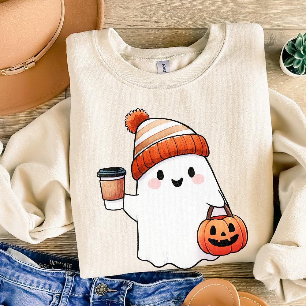 Boo-jee PNG, Cute Halloween Ghost - 300 DPI Design for T-Shirt