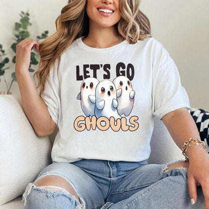 Cute Halloween png, Let's Go Ghouls png - 300 DPI Design for T-Shirt