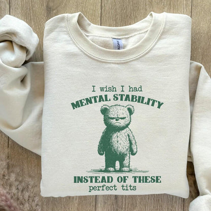 Funny Mental Health Meme PNG, Perfect Tits Quote - 300 DPI Design for