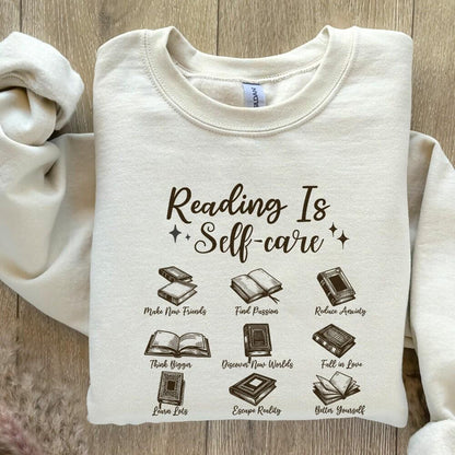 Retro Bookish PNG, Mental Health Reading - 300 DPI Design for T-Shirt