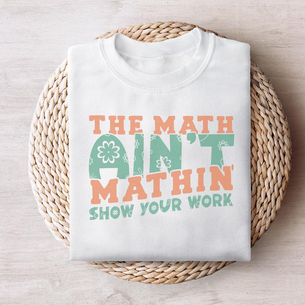 Math Teacher PNG, Cute Back to School Digital Download - 300 DPI Design