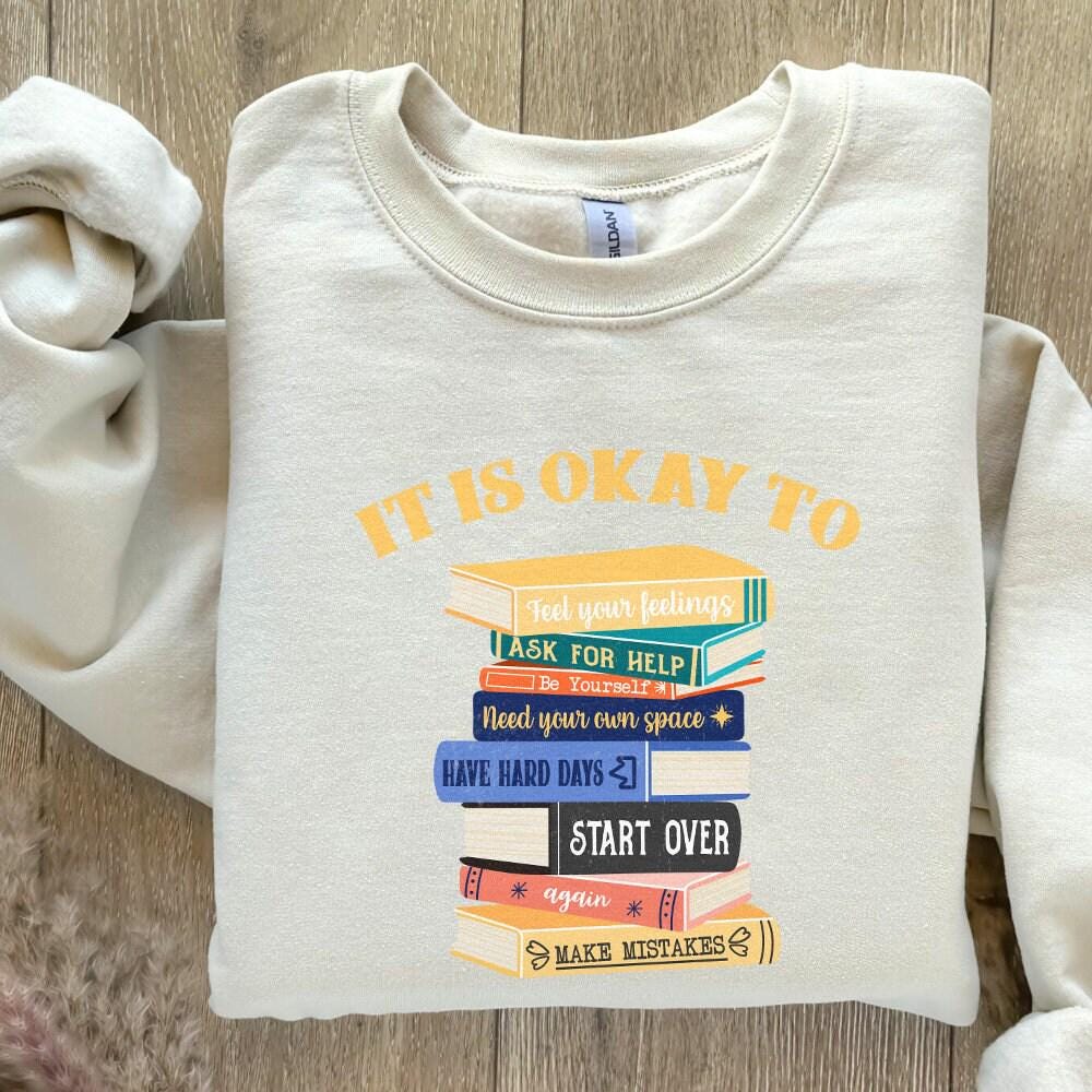 It is Okay to Feel Your Feelings PNG, Book Mental Health - 300 DPI Design