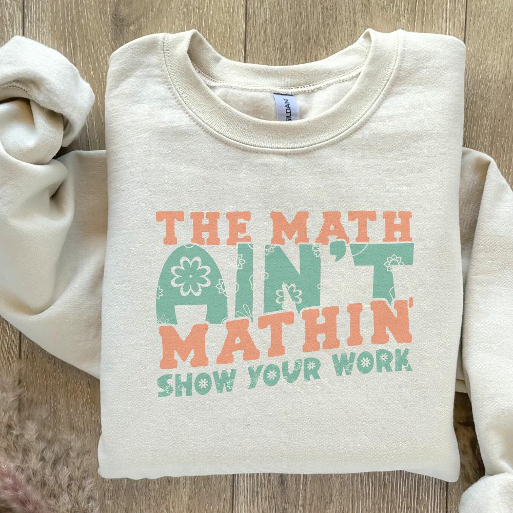 Math Teacher PNG, Cute Back to School Digital Download - 300 DPI Design