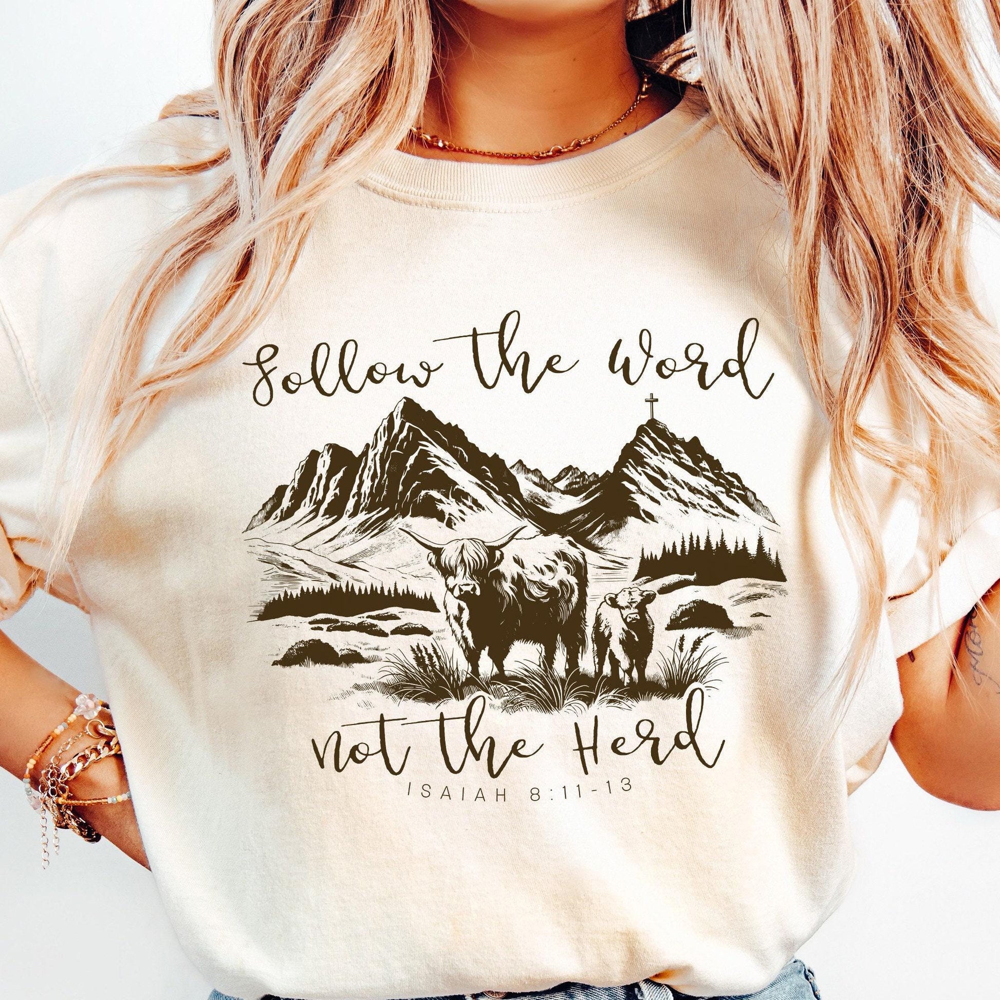 Follow the Word, Not the Herd PNG - 300 DPI Design for T-Shirt