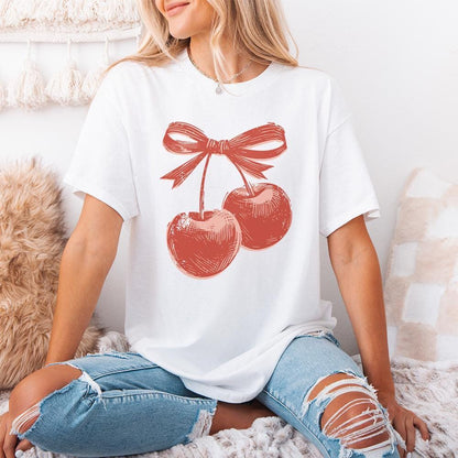 Cherry png PNG, Trendy Cherry Design - 300 DPI Design for T-Shirt