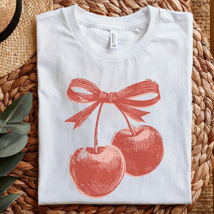 Cherry png PNG, Trendy Cherry Design - 300 DPI Design for T-Shirt