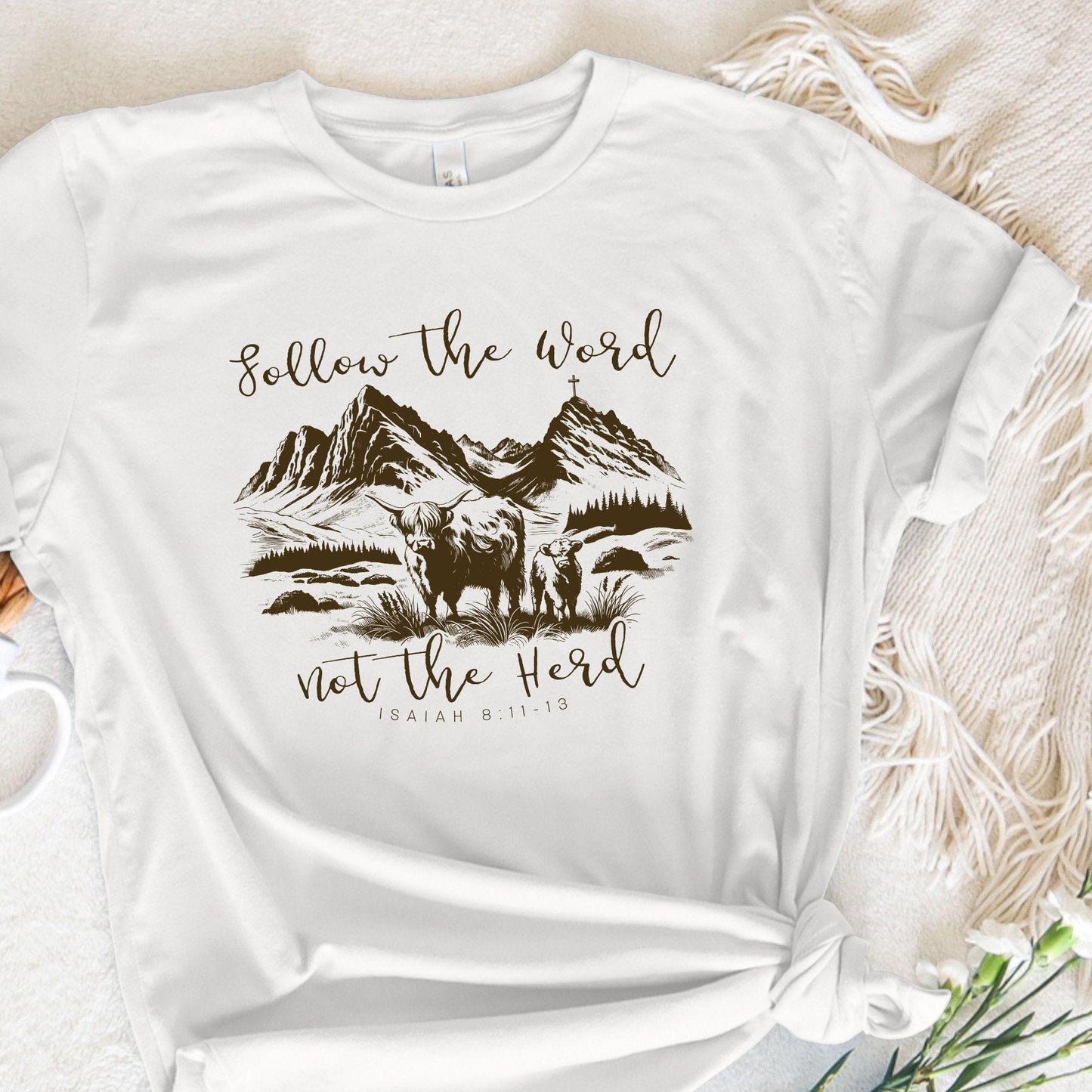 Follow the Word, Not the Herd PNG - 300 DPI Design for T-Shirt