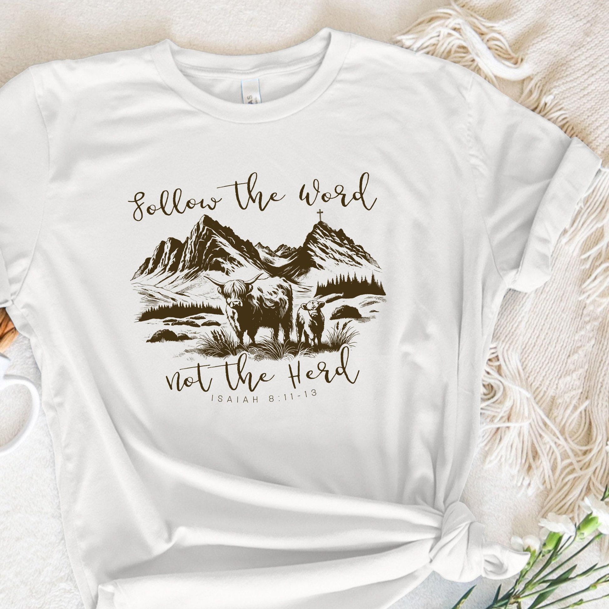 Follow the Word, Not the Herd PNG - 300 DPI Design for T-Shirt