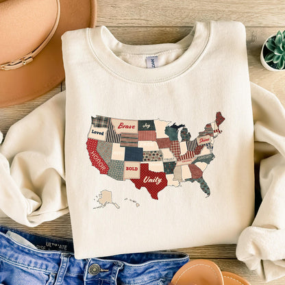 Retro America USA Map PNG, God Says You Are Bible Verse Design - 300 DPI