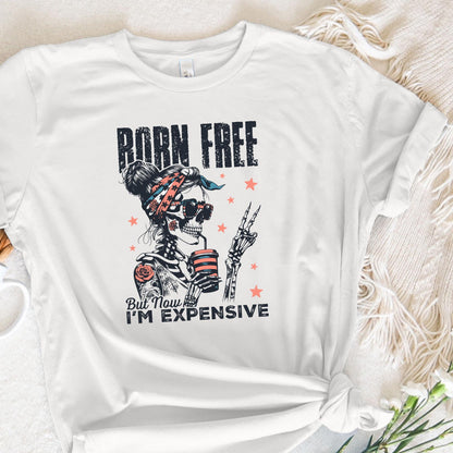 Born Free But Now I'm Expensive PNG, Retro 4th of July Sublimation Design