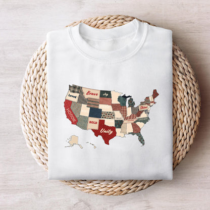 Retro America USA Map PNG, God Says You Are Bible Verse Design - 300 DPI