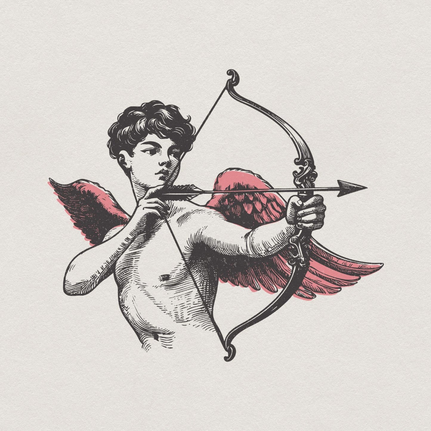Cupid Love Archer, Valentine’s Day Shirt Design - 300 DPI Design for