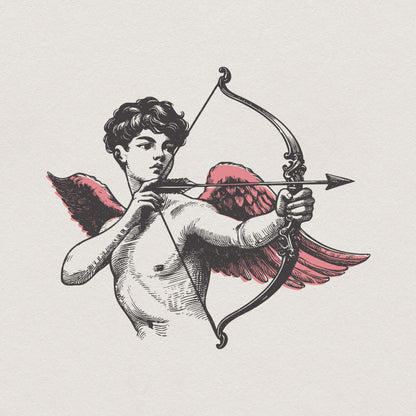 Cupid Love Archer, Valentine’s Day Shirt Design - 300 DPI Design for