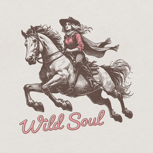 Wild Soul PNG, Sublimation Design - 300 DPI Design for T-Shirt
