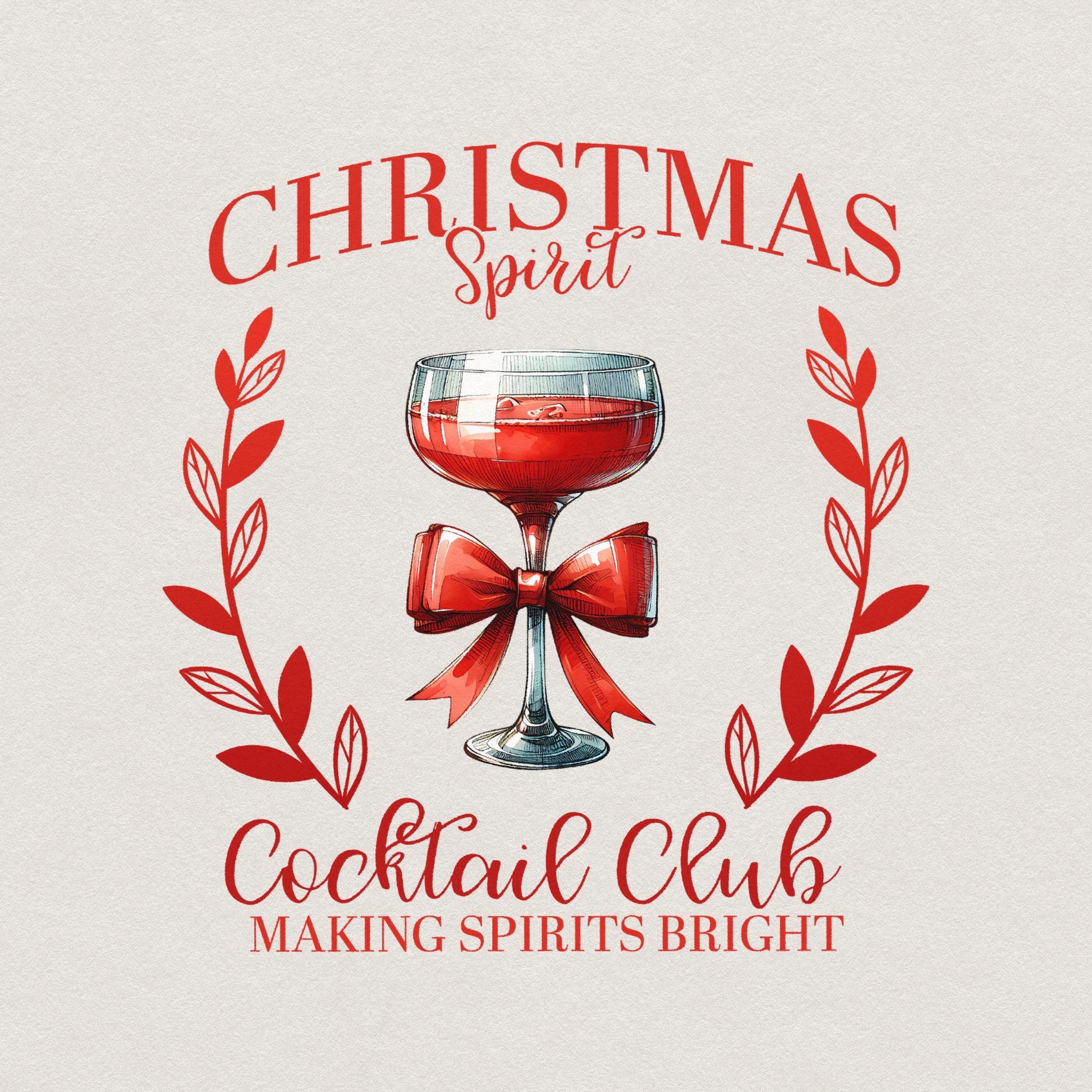 Christmas Spirit png, Retro Christmas png - 300 DPI Design for T-Shirt