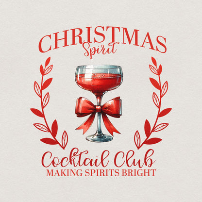 Christmas Spirit png, Retro Christmas png - 300 DPI Design for T-Shirt