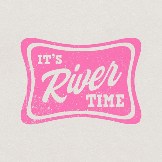 It's River Time Neon Summer Digital Download PNG SVG, River Life - 300