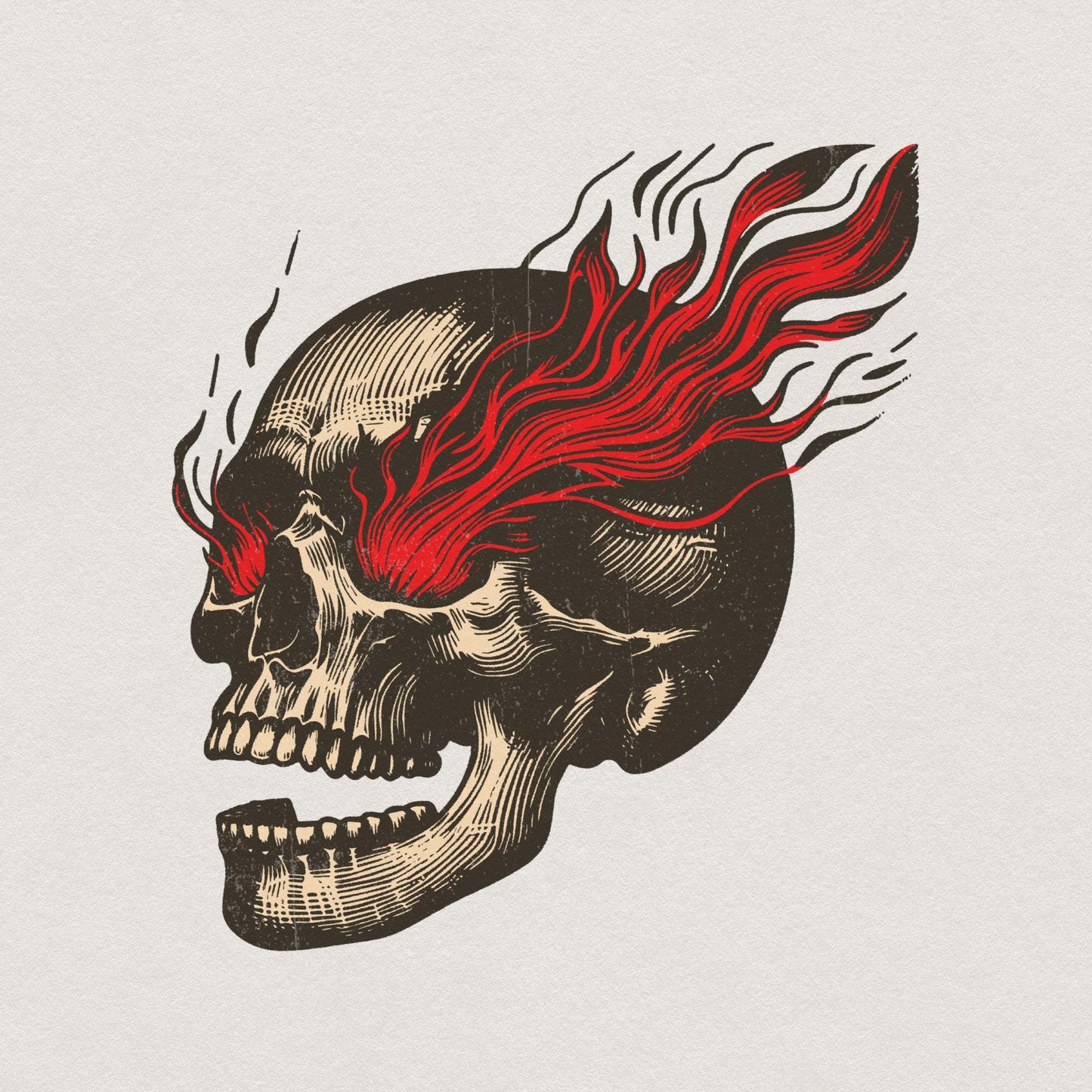 Skull PNG, Sarcastic Sublimation Design - 300 DPI Design for T-Shirt