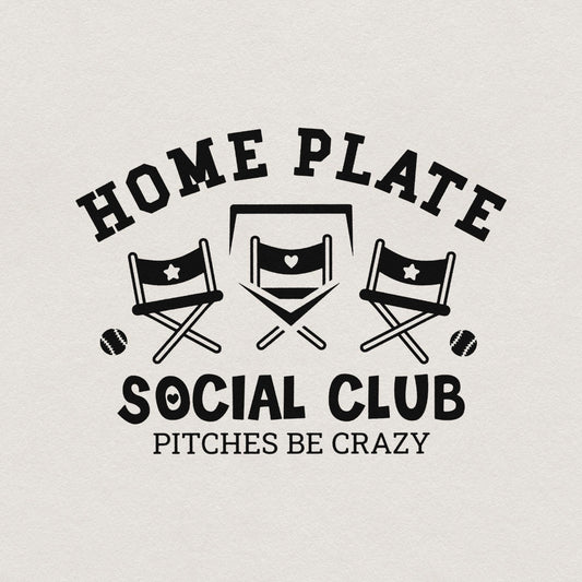 Home Plate Social Club SVG/PNG, Baseball Mom & Mama Sublimation - 300 DPI
