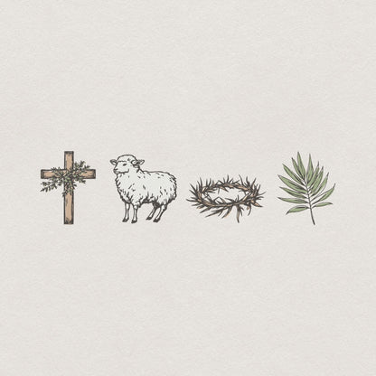 Easter PNG Digital Download, Christian Religious Bible Verses - 300 DPI