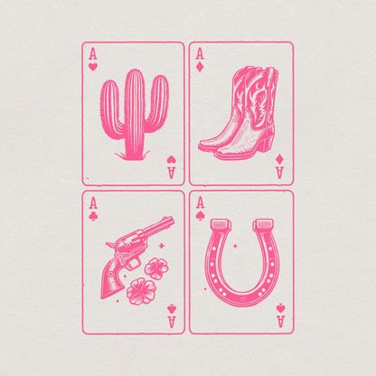 Ace of Hearts Western PNG Design Alt 2, Poker Cards - 300 DPI Design for