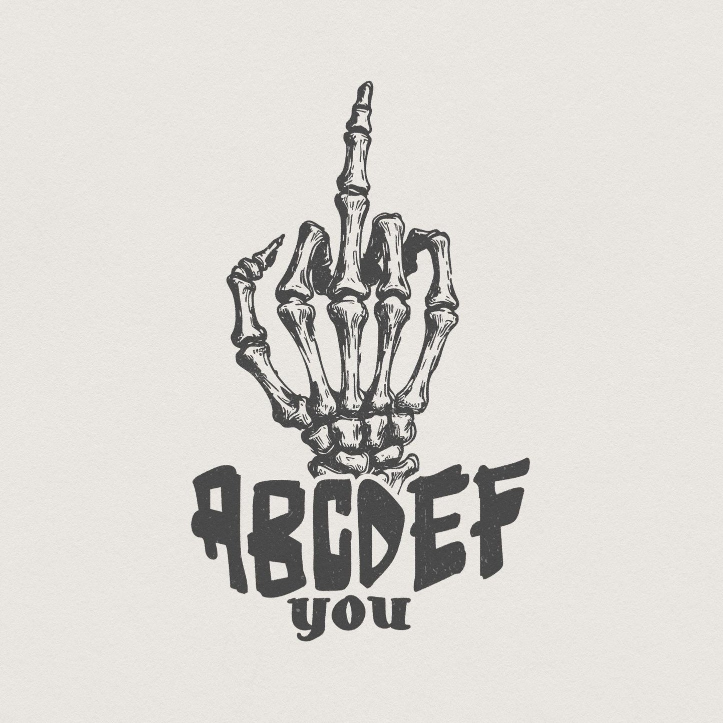 ABCDEFU PNG, Funny Valentines Png - 300 DPI Design for T-Shirt