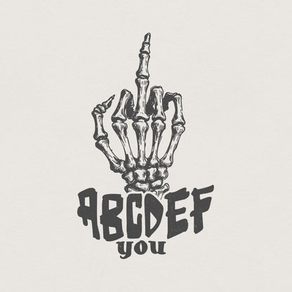 ABCDEFU PNG, Funny Valentines Png - 300 DPI Design for T-Shirt